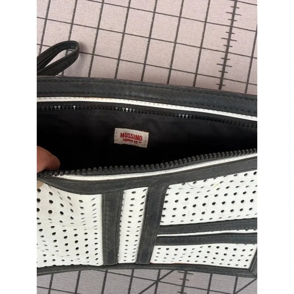 Mossimo Supply Co Black White Perforated Pencil Case Pouch